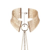 Bijoux Golden Metallic Desire Collar for Seductive Play