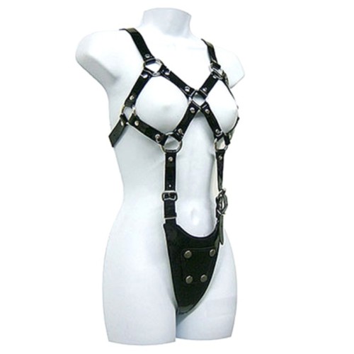 Exposed Woman's Harness - Adjustable BDSM Gear