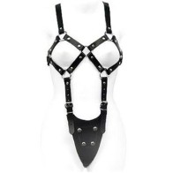 Exposed Woman's Harness - Adjustable BDSM Gear