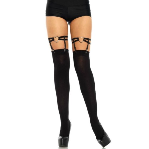 Leg Avenue Double Elastic Stockings - Charming Seduction