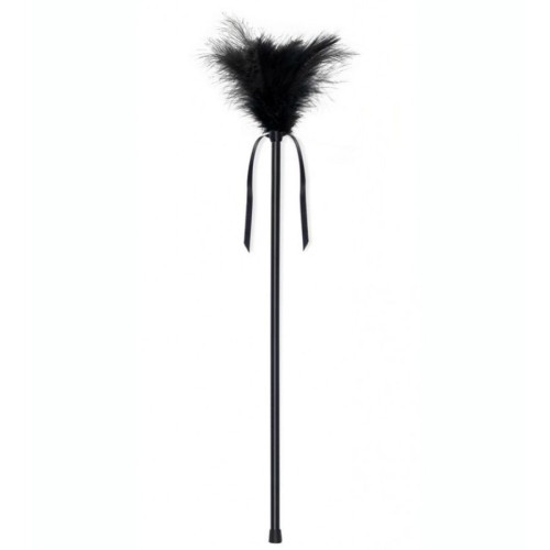 Black Feather Duster 40 cm for Sensual Play