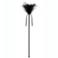 Black Feather Duster 40 cm for Sensual Play