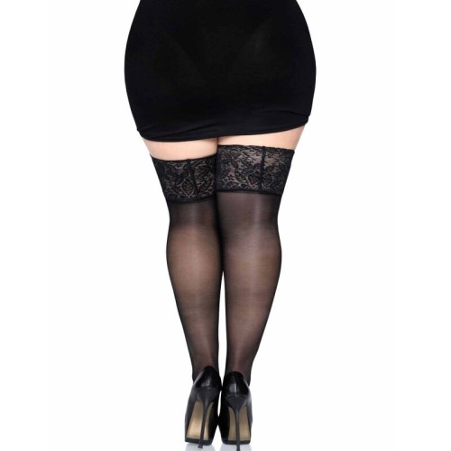 Leg Avenue Thigh High Stockings - Lace Elegance