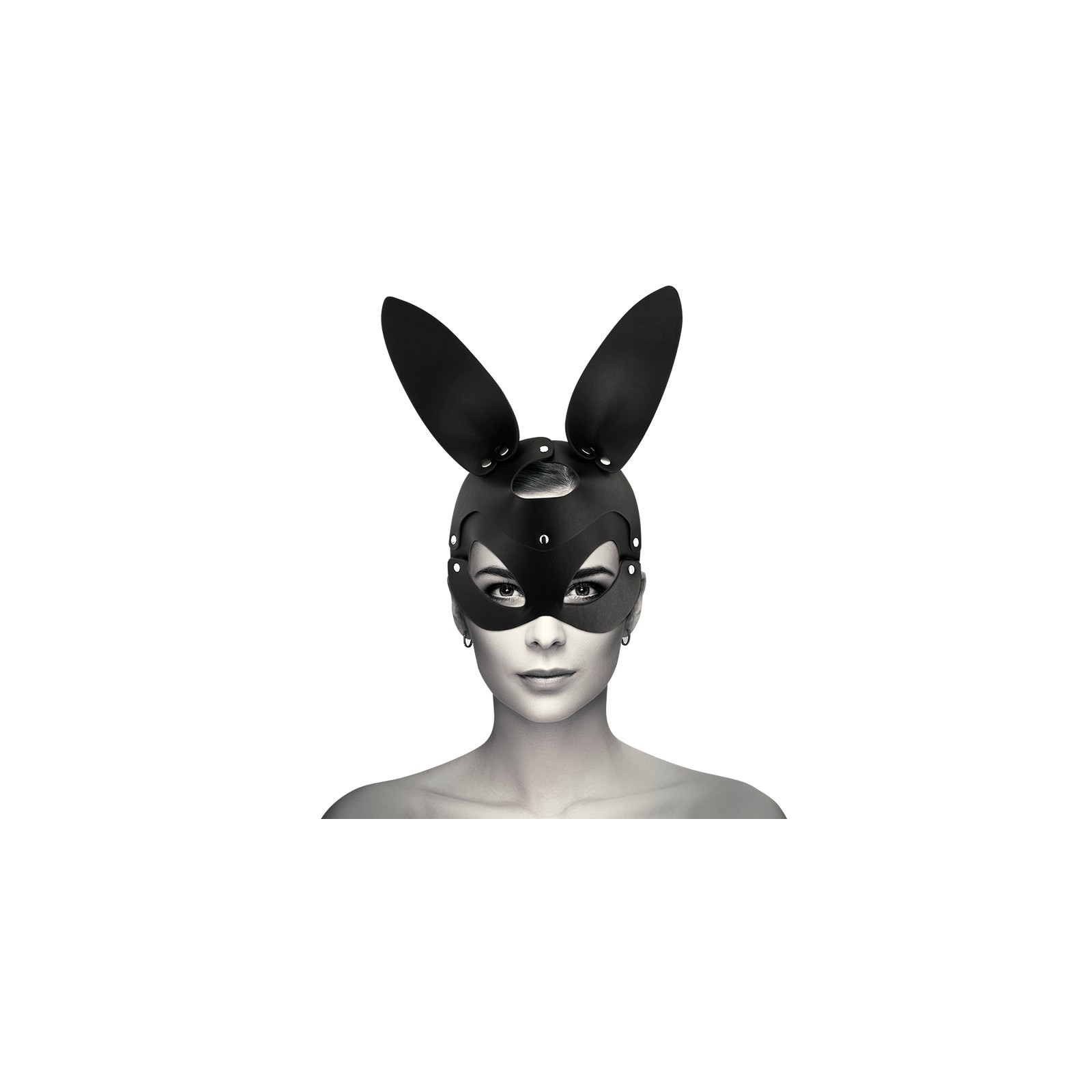 Coquette Chic Desire Vegan Leather Bunny Mask