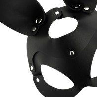 Coquette Chic Desire Vegan Leather Bunny Mask