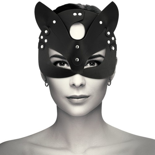 Coquette Chic Vegan Leather Cat Ears Mask | Explore Fantasy