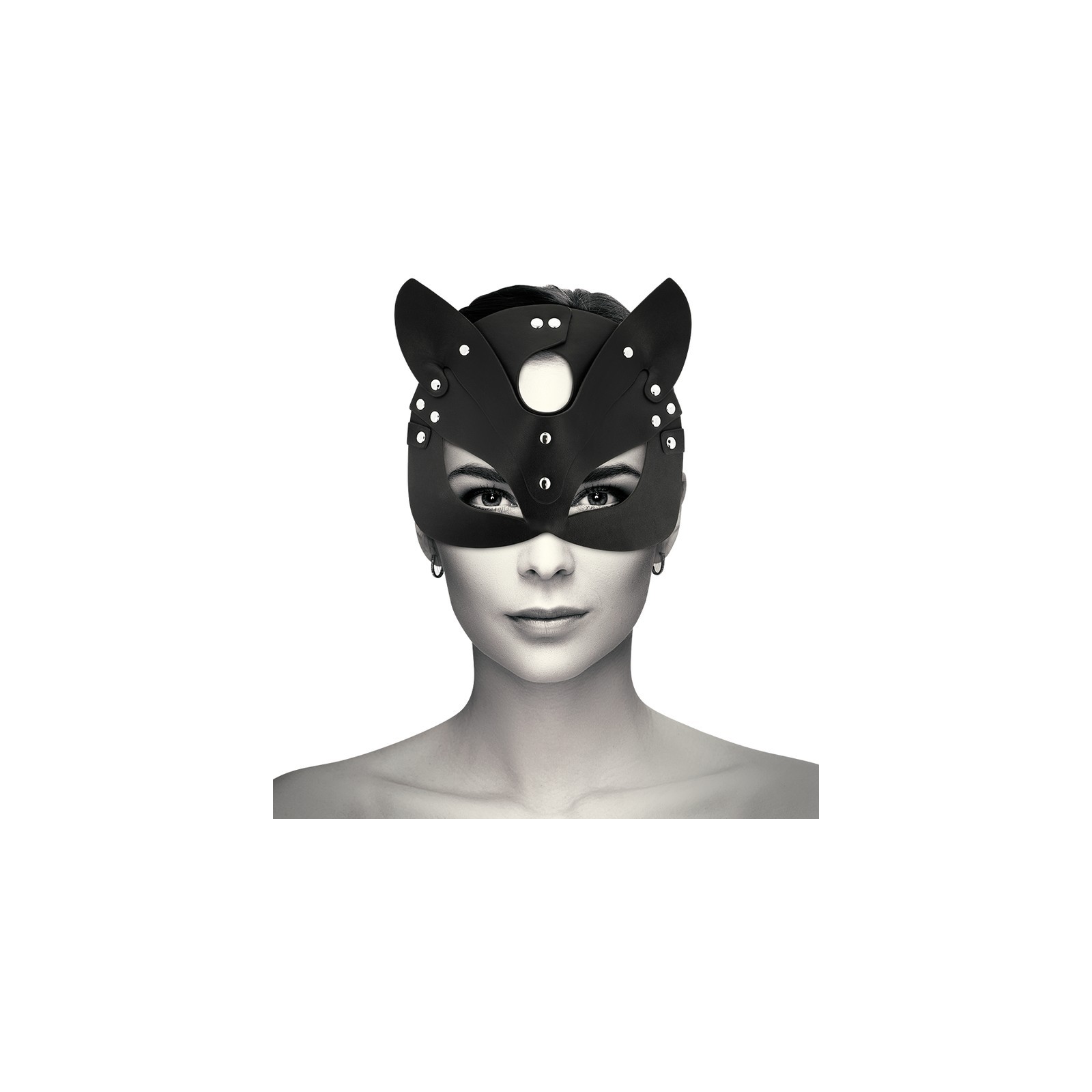 Coquette Chic Vegan Leather Cat Ears Mask | Explore Fantasy