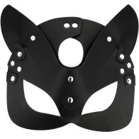 Coquette Chic Vegan Leather Cat Ears Mask | Explore Fantasy