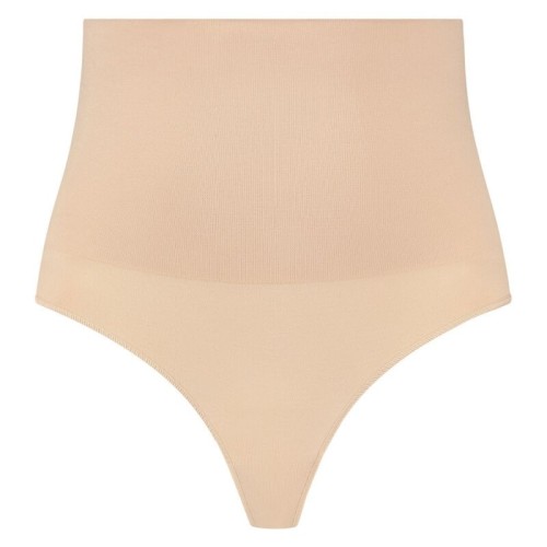 Bye-bra - Faja Sin Costuras Estilo Tanga Beige Talla M