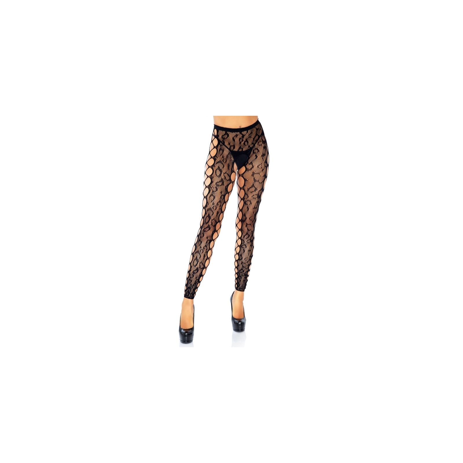 Leg Avenue Footless Crotchless Tights