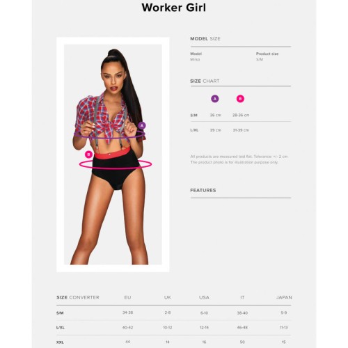 Obsessive Worker Girl Costume for Flirty Fun