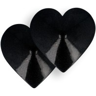 Coquette Chic Desire - Cubre Pezones Corazones Negros para Estilo Sensual