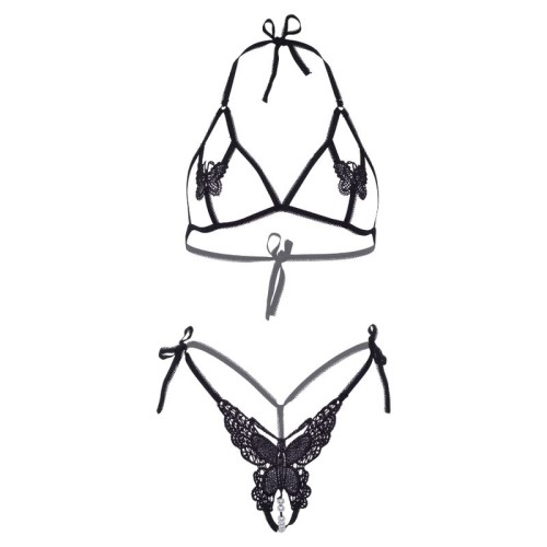 Leg Avenue Butterfly & Pearl Lingerie Set