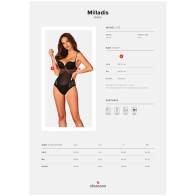 Obsessive Milladis Teddy XL/XXL - Sensual Lingerie