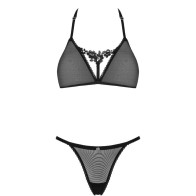 Obsessive - Celia Noir Set 2 Piezas Xs/s