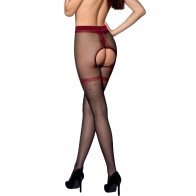 Passion Tiopen 019 Black/Red Stockings