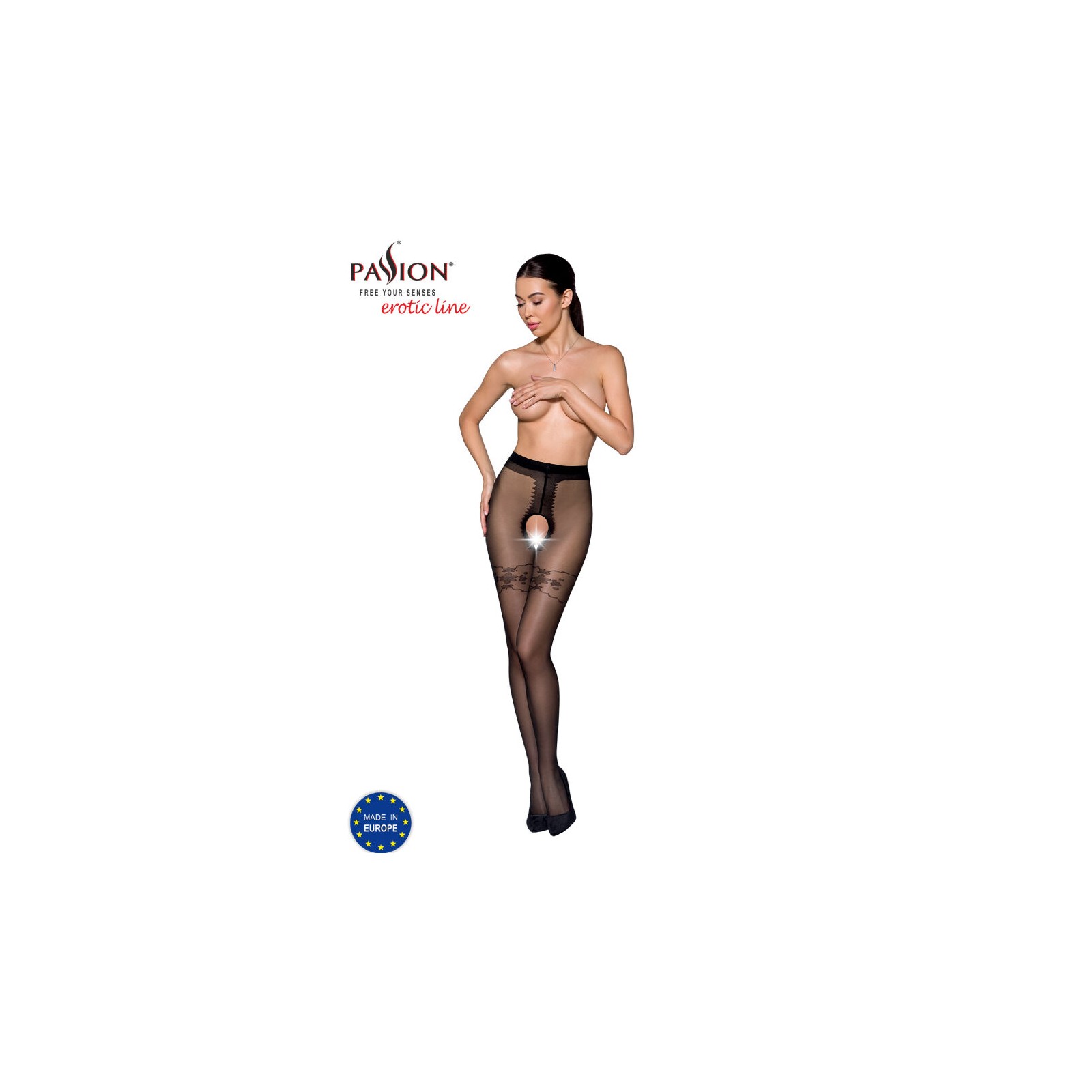 Passion Tiopen 021 Black Stockings for Elegant Style