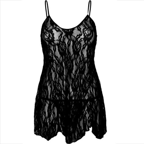 Leg Avenue Floral Lace Chemise - Elegant Lingerie