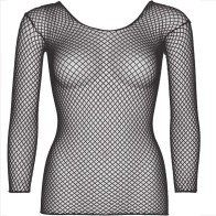 Leg Avenue Black Long Sleeve Net Top Sexy Design