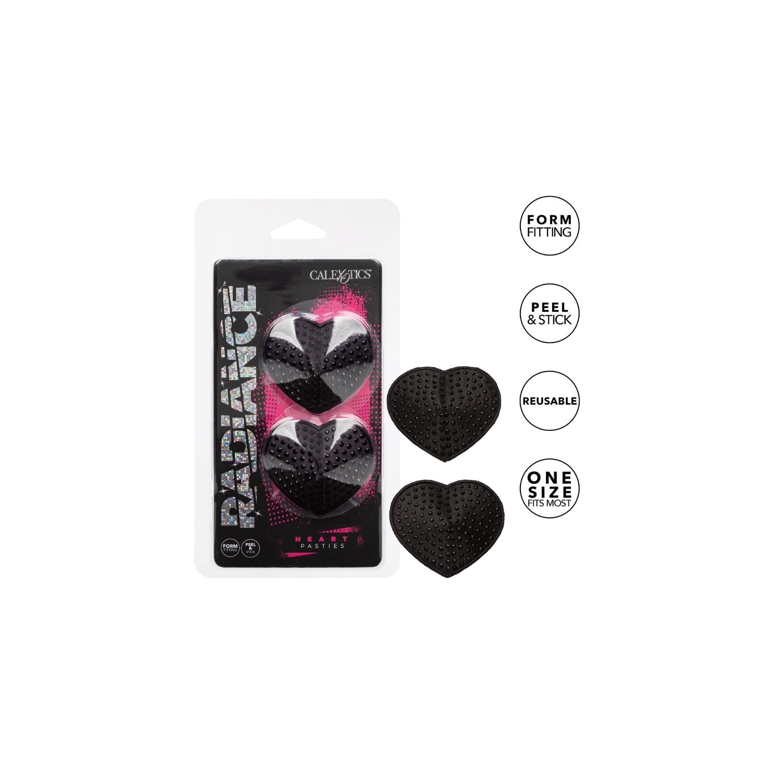 Radiance Glitter Heart Nipple Covers