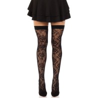 Leg Avenue - Wild Rose Thigh High Stockings