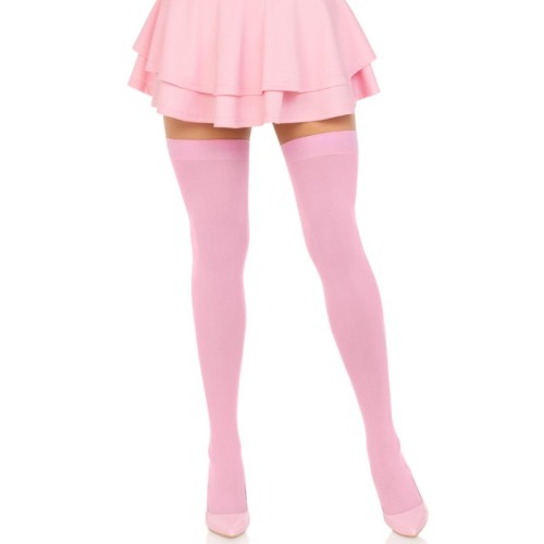 Leg Avenue Pink Thigh High Stockings - Elegant and Sultry