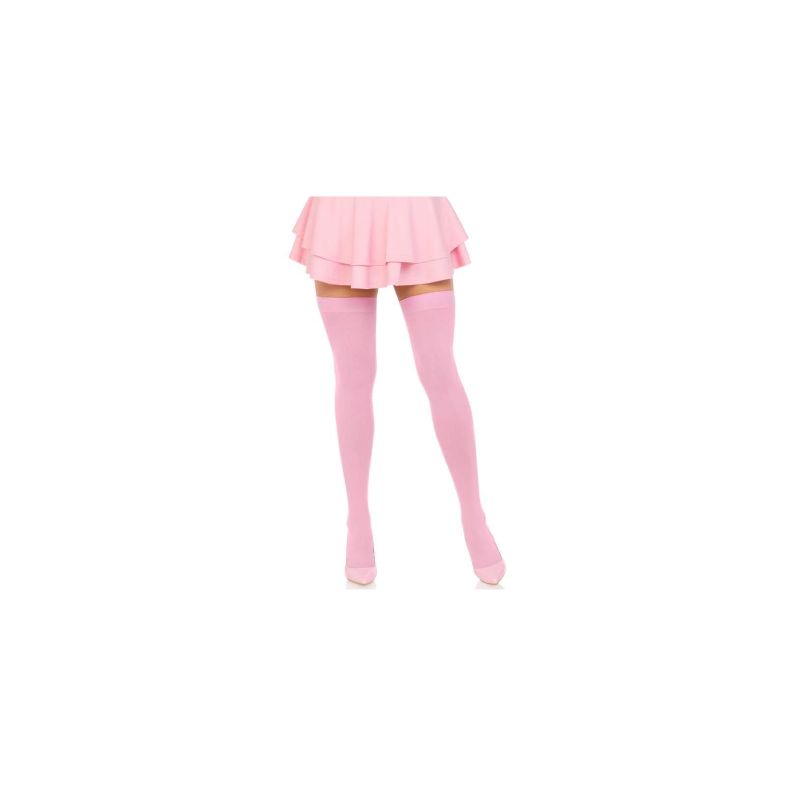 Leg Avenue Pink Thigh High Stockings - Elegant and Sultry