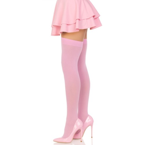 Leg Avenue Pink Thigh High Stockings - Elegant and Sultry