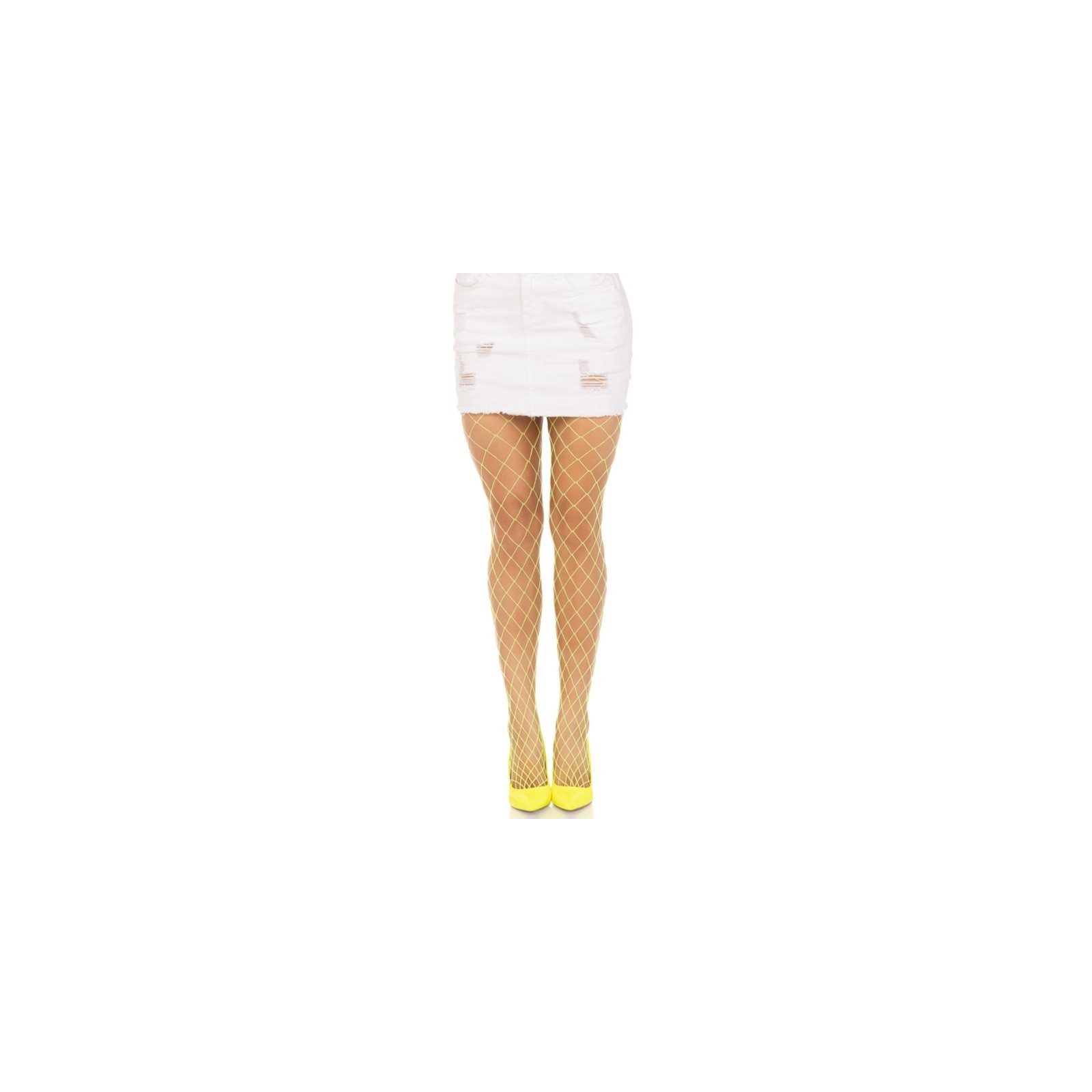 Pantimedias Rejilla Diamante Amarillo Leg Avenue