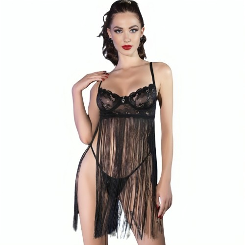 Chilirose CR 4496 Black Babydoll for Elegant Nights