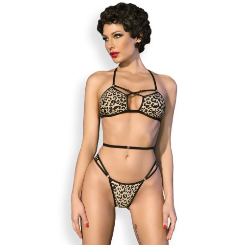 Chilirose Bikini Leopardo CR 4497 - Ropa de Baño Sexy y Ajustable