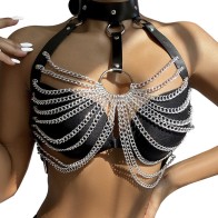 Subblime Chest Harness with Large Ring Chains