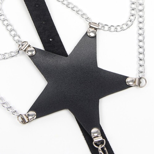 Subblime Full Body Harness with Star and Chain Detail