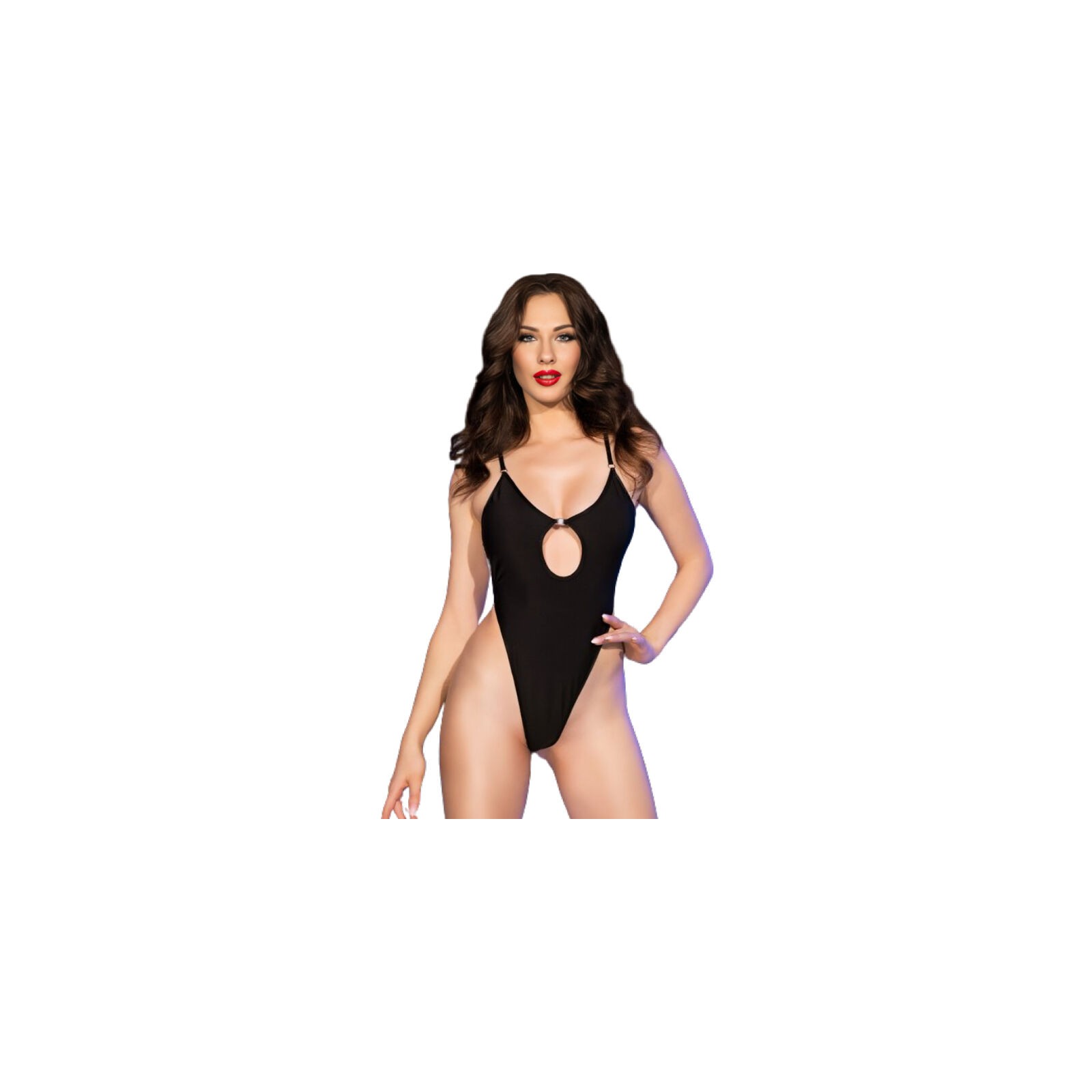 Chilirose Cr 4709 Black One-Piece Swimsuit - Elegant Beachwear