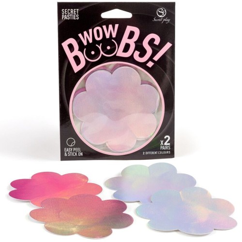 Secret Play Wow Boobs! Flower Nipple Covers