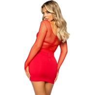 Camiseta Roja de Manga Larga Leg Avenue para Confianza Estilosa