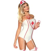 Subblime Sexy Nurse Costume Teddy S/M - Tempting Attire