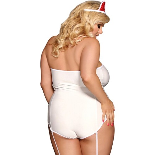 Subblime Sexy Nurse Costume Teddy L/XL - Playful and Alluring