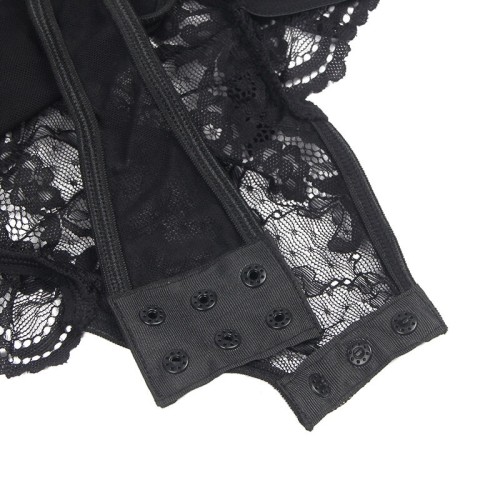 Sublime Lace Teddy with Garter Details