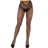 Leg Avenue Open-Crotch Fishnet Tights for Sensual Elegance