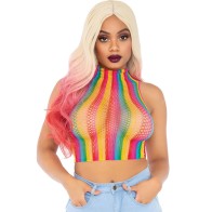 Leg Avenue Multicolored Fishnet Top