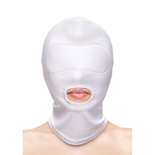 Fetish & Fashion Mouth Opening Hood White