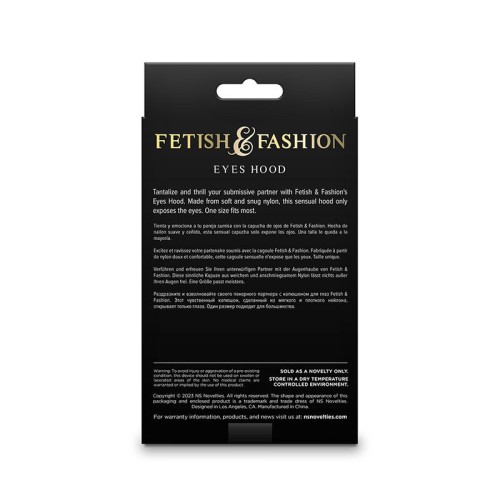 Fetish & Fashion Eye Opening Mask White Nylon