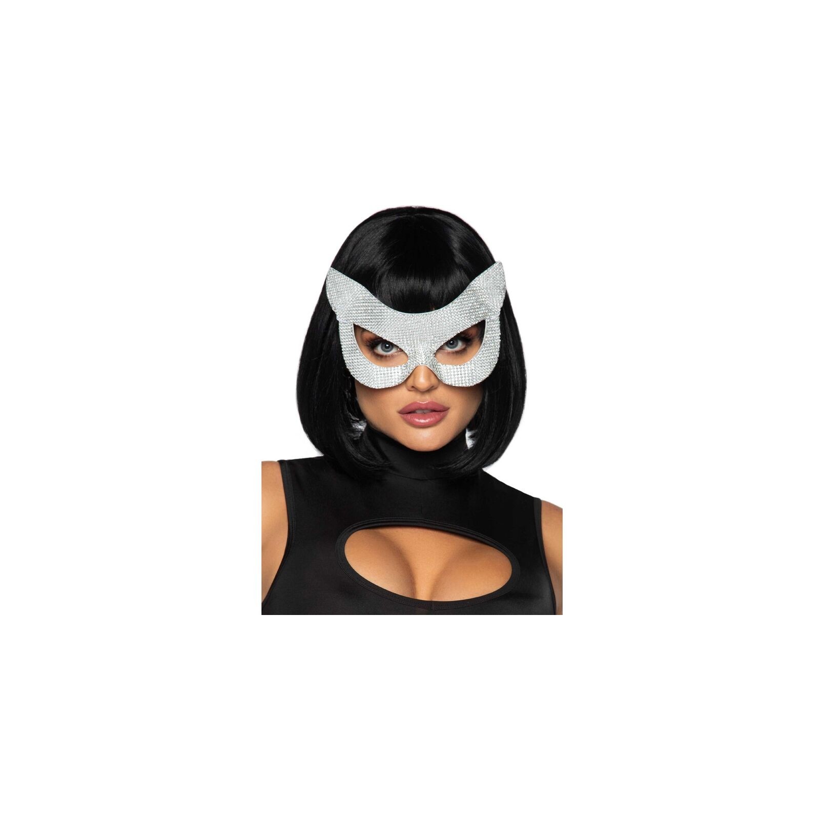 Elegant Diamond Cat Mask by Leg Avenue