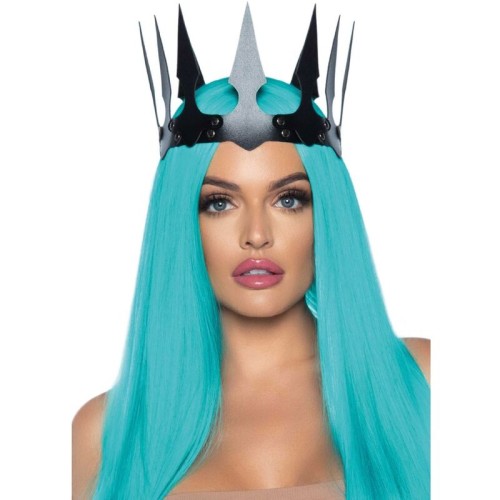 Maleficent Faux Leather Crown for Stunning Costumes