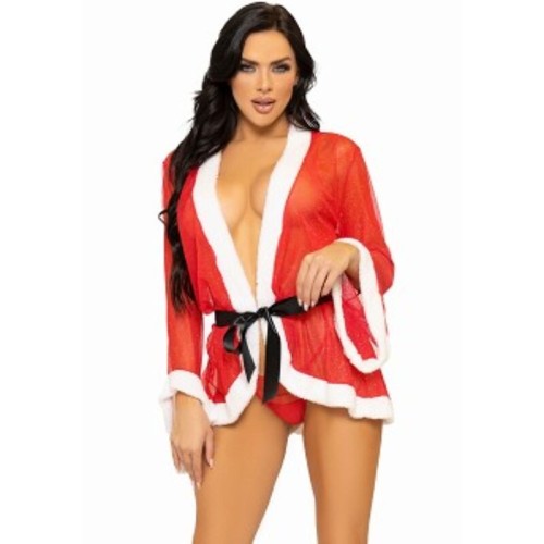 Leg Avenue - Disfraz Picardías Navideño Sexy Santa Rojo M/L