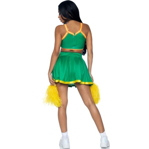 Leg Avenue Cheerleader Costume Green S/M