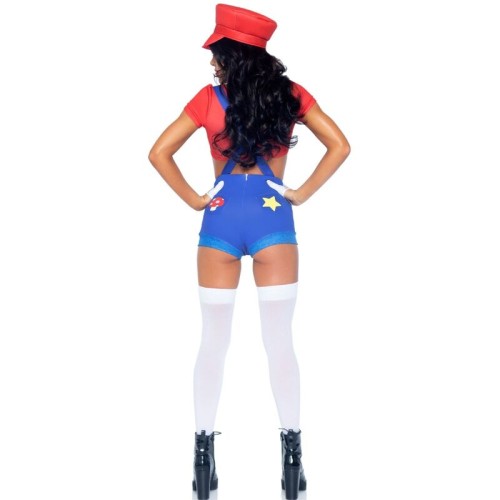 Leg Avenue - Sexy Mario Bros Costume Red/Blue S