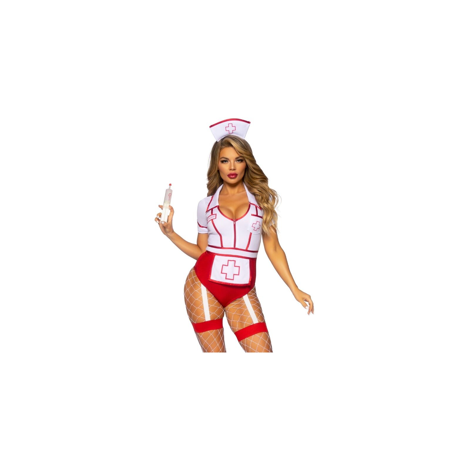 Leg Avenue Sexy Nurse Costume Red/White M