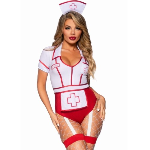 Leg Avenue Sexy Nurse Costume Red/White M